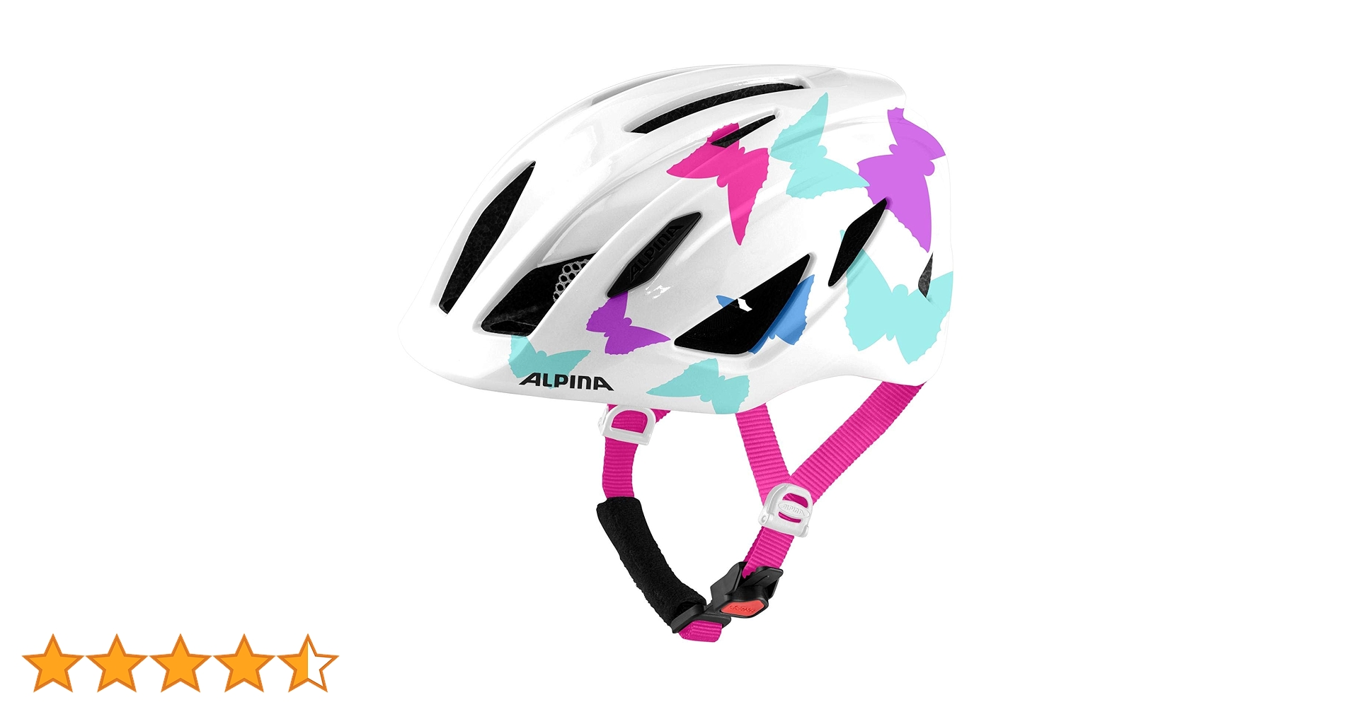 ALPINA ピンク ヘルメット ミラー付き ALPINA ピンク ヘルメット ミラー付き